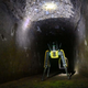 Spot de Boston Dynamics inspeccionando amenazadoramente un túnel en Pompeya este verano.